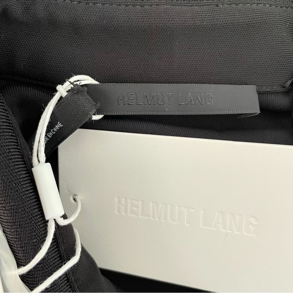 Helmut Lang Viscose Midi Shirt Dress Black Medium NWT - Picture 12 of 16